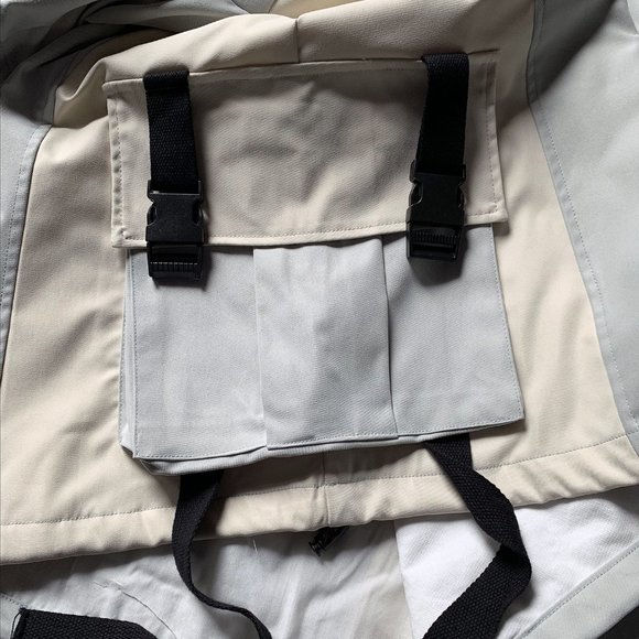 Techwear Streetwear Down Jacket Windbreaker Coat hi-j1-grey - Picture 8 of 11